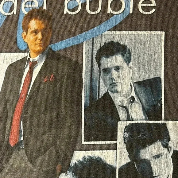 2008 Michael Bublé gray short sleeve t-shirt concert tour call me irresponsible - Picture 5 of 10